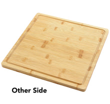 Load image into Gallery viewer, BRANIK Bamboo Cheese Board with 3 Ceramic Dip Bowls Reversible Serving Platter for Charcuterie. Snacks & Dips Premium Double-Sided Wooden Board for Entertaining