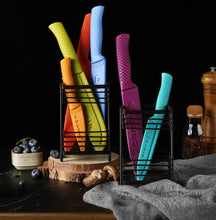 Load image into Gallery viewer, The BRANIK Colour Coded Kitchen Knife Set is designed to be the only kitchen knife set you will need