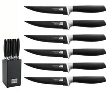 Load image into Gallery viewer, Lief+Svein German Steel Steak Knife Set. 6 Pc Steak Knives with Block.