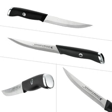 Load image into Gallery viewer, STEWART & BRADLEY Premium German Steel #4028, 50% Razor Sharp Straight Edge, and 50% Serrated Blade