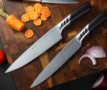 Load image into Gallery viewer, These Kitchen Knives are Ultra Sharp and Chef Quality Knife Sets for Everyday use.