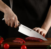 Load image into Gallery viewer, STEWART & BRADLEY 6 Pc Kitchen Knife Set plus Bamboo Block. Premium German Steel 1.4116