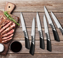 Load image into Gallery viewer, Double Forged High Carbon German Stainless Steel. These Steak Knives are Ultra-Sharp