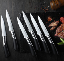Lade das Bild in den Galerie-Viewer, TRENDS home® 6 Pc Premium Steak Knife Set.
