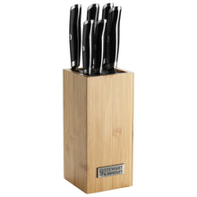 Load image into Gallery viewer, STEWART &amp; BRADLEY 6 Pc Kitchen Knife Set plus Bamboo Block
