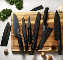 Load image into Gallery viewer, BRANIK® Brand 6 Pc Kitchen Knife Set with Protective Covers.
