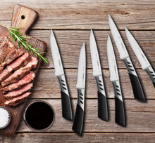 Lade das Bild in den Galerie-Viewer, TRENDS home® 6 Pc Premium Steak Knife Set.
